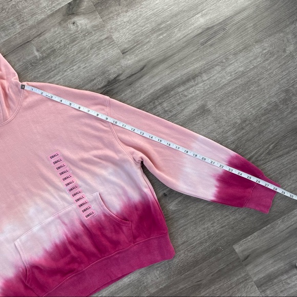 New Wildfox Pink Dip Tie Dye Lounge Hoodie Sweatshirt Small - Picture 7 of 13